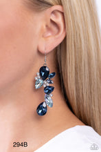 Load image into Gallery viewer, Paparazzi “Fancy Flaunter” Blue Dangle Earrings - Paparazzi Accessories