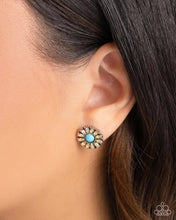 Load image into Gallery viewer, Paparazzi “Santa Fe Showcase” Yellow Post Earrings - Paparazzi Accessories