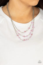 Load image into Gallery viewer, Paparazzi “Let The Record GLOW” Purple Necklace Earring Set - Paparazzi Accessories