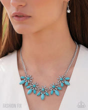 Load image into Gallery viewer, Paparazzi “Western Revival” Blue Necklace Earring Set - Paparazzi Accessories