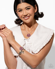 Load image into Gallery viewer, Paparazzi “Blossoming Belle” Pink Necklace Earring Set - Paparazzi Accessories