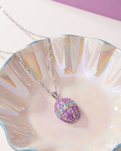 Load image into Gallery viewer, “Faberge Flair” Purple Necklace Earring Set - Paparazzi Accessories