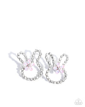 Load image into Gallery viewer, “Bunny Backdrop” Pink Post Earrings - Paparazzi Accessories