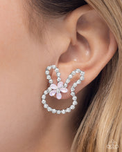 Load image into Gallery viewer, “Bunny Backdrop” Pink Post Earrings - Paparazzi Accessories