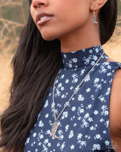 Load image into Gallery viewer, Paparazzi “Blazing Boot” Pink Necklace Earring Set - Paparazzi Accessories