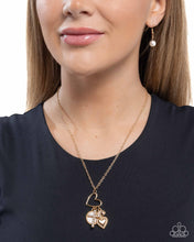 Load image into Gallery viewer, Paparazzi “Purely Blessed” Gold Necklace Earring Set - Paparazzi Accessories