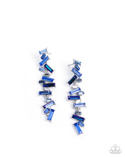 Load image into Gallery viewer, Emerald Empire Blue Earrings