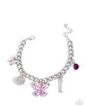 Load image into Gallery viewer, Paparazzi “Luminous Lift” Pink Adjustable Clasp Bracelet - Paparazzi Accessories