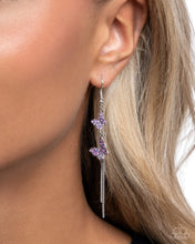 Load image into Gallery viewer, Paparazzi “Aerial Affection” Purple Dangle Earrings - Paparazzi Accessories