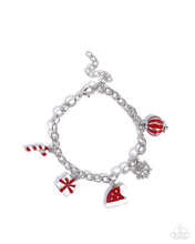 Load image into Gallery viewer, Paparazzi “Holiday Haute” Red Clasp Bracelet - Paparazzi Accessories