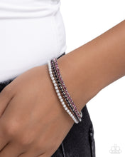 Load image into Gallery viewer, Paparazzi “Colorful Cabaret” Purple Stretch Bracelet Set - Paparazzi Accessories