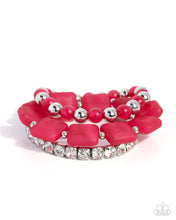 Load image into Gallery viewer, Paparazzi “Socialite Squares” Pink Stretch Bracelet - Paparazzi Accessories
