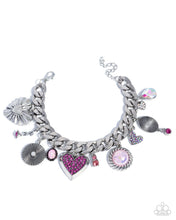 Load image into Gallery viewer, Paparazzi “Massively Malibu” Pink Clasp Bracelet - Paparazzi Accessories