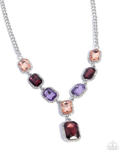 Load image into Gallery viewer, Paparazzi “Chic Collision” Purple Necklace Earring Set - Paparazzi Accessories