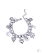 Load image into Gallery viewer, Paparazzi “Celestial Court” White Clasp Bracelet - Paparazzi Accessories