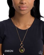 Load image into Gallery viewer, Paparazzi “Debutante Delight” Green Necklace Earring Set - Paparazzi Accessories