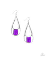 Load image into Gallery viewer, “Adventure Story” Purple Dangle Earrings - Paparazzi Accessories