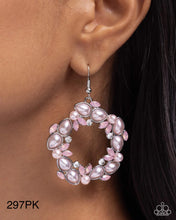 Load image into Gallery viewer, Paparazzi “Life Could Be ABEAM” Pink Dangle Earrings - Paparazzi Accessories