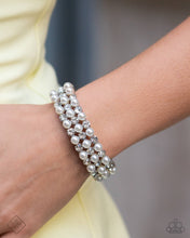 Load image into Gallery viewer, Paparazzi “Cosmetic Character” White Stretch Bracelet - Paparazzi Accessories