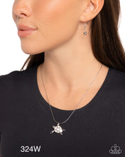 Load image into Gallery viewer, Paparazzi “Sea Turtle Statement” White Necklace Earring Set - Paparazzi Accessories