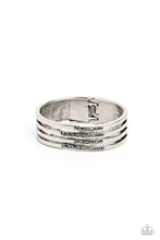 Load image into Gallery viewer, Paparazzi “Labyrinth Lure” Silver Hinge Bracelet - Paparazzi Accessories