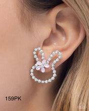 Load image into Gallery viewer, “Bunny Backdrop” Pink Post Earrings - Paparazzi Accessories