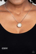 Load image into Gallery viewer, Paparazzi “Haute Hybrid” White Necklace Earring Set - Paparazzi Accessories