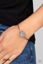 Load image into Gallery viewer, Paparazzi “Stunning Soulmates” White Cuff Bracelet - Paparazzi Accessories