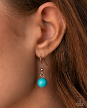 Load image into Gallery viewer, Paparazzi “Steady Stones” Blue Necklace Earring Set - Paparazzi Accessories