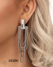 Load image into Gallery viewer, Paparazzi “Resounding Radiance” Black Post Earrings - Paparazzi Accessories