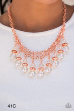 Load image into Gallery viewer, Paparazzi “Deep Space Diva” Copper Necklace Earring Set - Paparazzi Accessories