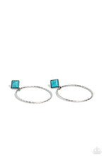 Load image into Gallery viewer, Paparazzi “Canyon Circlet” Blue Post Earrings - Paparazzi Accessories