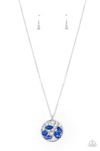 Load image into Gallery viewer, Paparazzi “Iridescently Influential” Blue Necklace Earring Set - Paparazzi Accessories