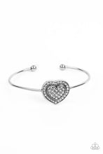 Load image into Gallery viewer, Paparazzi “Stunning Soulmates” White Cuff Bracelet - Paparazzi Accessories