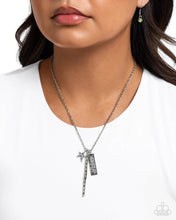 Load image into Gallery viewer, “Stellar Sensei” Green Necklace Earring Set - Paparazzi Accessories