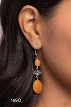Load image into Gallery viewer, “Creative Cascade” Orange Dangle Earrings - Paparazzi