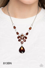 Load image into Gallery viewer, Paparazzi “TWINKLE of an Eye” Brown Necklace Earring Set - Paparazzi Accessories