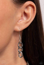 Load image into Gallery viewer, Paparazzi “Aerial Ambition” Silver Choker Earring Set - Paparazzi Accessories
