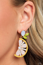 Load image into Gallery viewer, Paparazzi “Slice of Summer” Yellow Post Earrings - Paparazzi Accessories