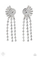 Load image into Gallery viewer, Paparazzi “Torrential Twinkle” White Post Earrings - Paparazzi Accessories