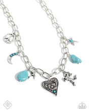 Load image into Gallery viewer, Paparazzi “Southwestern Souvenir” Blue Necklace Earring Set - Paparazzi Accessories