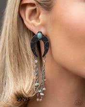 Load image into Gallery viewer, Paparazzi “Sahara Sway” Blue Post Earrings