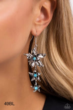 Load image into Gallery viewer, Paparazzi “Tapered Tiers” Blue Dangle Earrings - Paparazzi Accessories