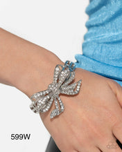 Load image into Gallery viewer, Paparazzi “Its All A-BOW-t Me” White Stretch Bracelet - Paparazzi Accessories