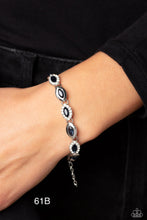 Load image into Gallery viewer, Paparazzi “Some Serious Sparkle” Blue Adjustable Clasp Bracelet

