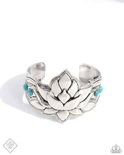 Load image into Gallery viewer, Paparazzi “Desert Drill” Blue Cuff Bracelet - Paparazzi Accessories