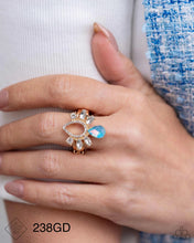 Load image into Gallery viewer, Paparazzi “Heirloom Heaven” Gold Stretch Ring