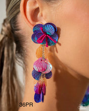Load image into Gallery viewer, Paparazzi “Under the Waves” Purple Post Earrings - Paparazzi Accessories