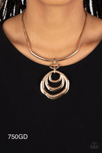 Load image into Gallery viewer, Paparazzi “Forged in Fabulous” Gold Necklace Earring Set - Paparazzi Accessories