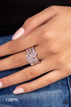 Load image into Gallery viewer, Paparazzi “No Flowers Barred” Pink Stretch Ring - Paparazzi Accessories